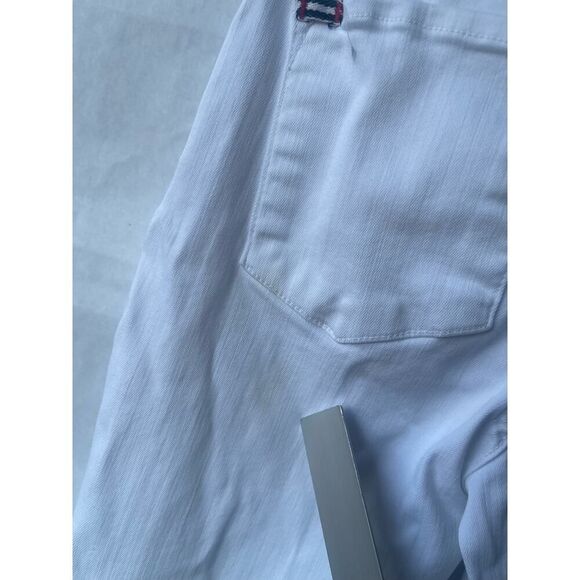 AOLA Jeans Los Angeles Zoe ruffle hem jeans white women’s size 25 - Picture 5 of 12